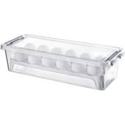 Hobby Life Grand 12 Pcs Egg Storage Box 3.5 Litres (transparent), Egg Tray Refrigerator Storage Container, Plastic Container Case With Locking Lids, Fresh Storage Boxes Organizer
