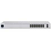 Ubiquiti Unifi USW 16 Port Power-over-Ethernet PoE Switch 1.3 inch LCM Color Touchscreen White