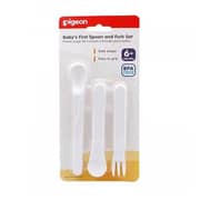 Pigeon Baby's First Spoon & Fork Set Pigeon Baby's First Spoon & Fork Set
