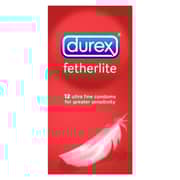 Durex Fetherlite Condoms Pack of 12pcs Durex Fetherlite Condoms Pack of 12pcs