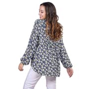 Miella Navy Blue Ditsy Floral Peasant Top Size L Miella Navy Blue Ditsy Floral Peasant Top Size L