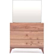 Ruby Beige and Brown Dressing Table with Mirror Ruby Beige and Brown Dressing Table with Mirror