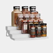 YouCopia SpiceSteps 24-Bottle Cabinet Spice Rack White