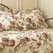 Waverly Charleston 5Pc Quilted Reversible Comforter Day Bed Cover Set Papaya