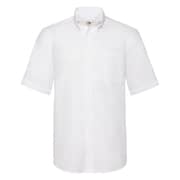 Fruit Of The Loom Oxford Shirt Short Sleeve White Small Fruit Of The Loom Oxford Shirt Short Sleeve White Small