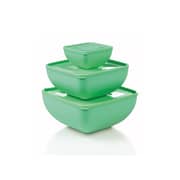 Fit Square Bowl With Lid ( 3 Pcs Set ) ( 0,5 L + 2,5 L + 4 L ) Fit Square Bowl With Lid ( 3 Pcs Set ) ( 0,5 L + 2,5 L + 4 L )