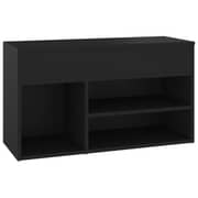 Vidaxl Shoe Bench Black 80x30x45 Cm Engineered Wood Vidaxl Shoe Bench Black 80x30x45 Cm Engineered Wood