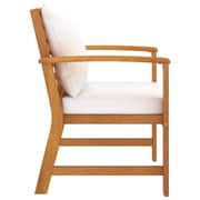 vidaXL Garden Chairs 2 pcs with Cream Cushion Solid Acacia Wood vidaXL Garden Chairs 2 pcs with Cream Cushion Solid Acacia Wood