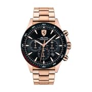 Ferrari 830625 Pilota Quartz Rose Gold Stainless Steel Watch Men Ferrari 830625 Pilota Quartz Rose Gold Stainless Steel Watch Men