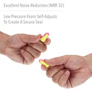 Honeywell Laser Lite High Visibility Disposable Foam Earplugs For Ear Protection , 200-pairs - 3301105