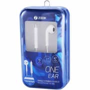Zoook ZMONEEAR Mono Wired Earphones With Mic White Zoook ZMONEEAR Mono Wired Earphones With Mic White