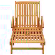 vidaXL Sun Loungers 2 pcs Solid Acacia Wood vidaXL Sun Loungers 2 pcs Solid Acacia Wood