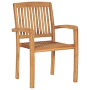 vidaXL Garden Chairs 2 pcs with Light Blue Cushions Solid Teak Wood