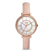 Fossil ES4455 Jocelyn Three-Hand Blush Leather Ladies Watch Fossil ES4455 Jocelyn Three-Hand Blush Leather Ladies Watch