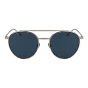 Lacoste  L216s 714 Pilot Gold Fullrim Sunglasses For Unisex (blue Lens)