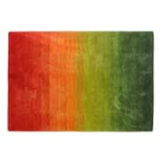 Shaggy Modern Design Carpet Green/Orange/Red