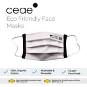 Ceae 100% Organic Cotton 3 Layer 30 Wash Reusable Face Mask (Pack of 10) Ceae 100% Organic Cotton 3 Layer 30 Wash Reusable Face Mask (Pack of 10)