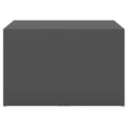 vidaXL 3 Piece Nesting Coffee Table Set Grey 60x60x38 cm Engineered Wood