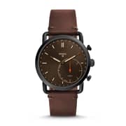 Fossil FTW1149 Hybrid Smartwatch - Q Commuter Dark Brown Leather