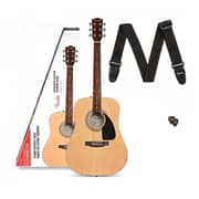 Fender FA115 Dreadnought Pack Acoustic Guitar With Natural Strings /Strap &Picks