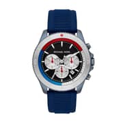 Michael Kors Theroux Men's Analog Watch Silicone Strap Michael Kors Theroux Men's Analog Watch Silicone Strap