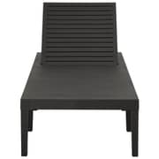 Vidaxl Sun Lounger Plastic Anthracite Vidaxl Sun Lounger Plastic Anthracite