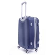 Para John ABS Luggage Travel Trolley With 4 Wheels 3pcs Set Dark Blue