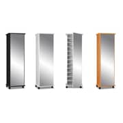 Mirrored Shoe Cabinet (Black) Mirrored Shoe Cabinet (Black)