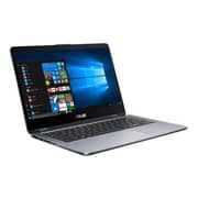 Asus VivoBook Flip 14 TP410UF-EC073T Laptop - Core i7 1.8GHz 16GB 1TB+256GB 2GB 14inch FHD Star Grey Asus VivoBook Flip 14 TP410UF-EC073T Laptop - Core i7 1.8GHz 16GB 1TB+256GB 2GB 14inch FHD Star Grey