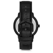 Omax Dome Series Black Leather Analog Watch For Men DC001M22Y