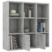 Vidaxl Book Cabinet Concrete Grey 98x30x98 Cm Engineered Wood Vidaxl Book Cabinet Concrete Grey 98x30x98 Cm Engineered Wood