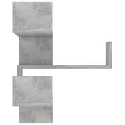 Vidaxl Wall Corner Shelf Concrete Grey 40x40x50 Cm Chipboard Vidaxl Wall Corner Shelf Concrete Grey 40x40x50 Cm Chipboard