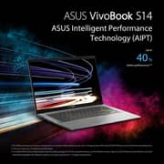 ASUS VivoBook S14 (2020) Laptop - 11th Gen / Intel Core i7-1165G7 / 14inch FHD / 16GB RAM / 512GB SSD / 2GB NVIDIA GeForce MX350 Graphics / Windows 11 Home / English & Arabic Keyboard / Red / Middle East Version - [S433EQ-AM0R7W]