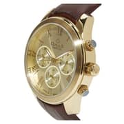 Omax PG10G15I Mens Multifunction Leather Watch