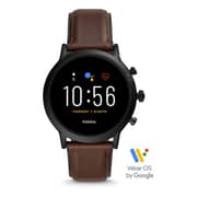 Fossil The Carlyle Gen5 Dark Brown Leather Men Smartwatch