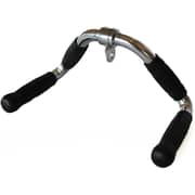 ULTIMAX Barbell Deluxe Revolving Bar, Solid Steel Tricep Press Down Bar with Rubber Handgrips & Revolving Hanger, Multi-Exerciser Cable Attachment Bar