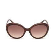 Swarovski SK0204-52F-58 Women's Sunglasses Dark Havana/Gradient Brown