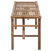 vidaXL Folding Garden Bench with Cushion 118 cm Bamboo vidaXL Folding Garden Bench with Cushion 118 cm Bamboo