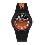 Superdry Urban Laser Black/Orange Silicone Analog Men Watch Superdry Urban Laser Black/Orange Silicone Analog Men Watch
