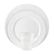 Lenox Tin Can Alley 4 Degrees 12-Piece Dinnerware Set, Service For 4, White - L-100