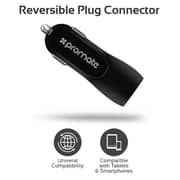 Promate VIVID 3100mAh Dual USB Car Charger Black