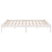 Vidaxl Bed Frame White Solid Pinewood 150x200 Cm 5ft King Size Vidaxl Bed Frame White Solid Pinewood 150x200 Cm 5ft King Size
