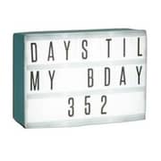 TYPO Micro Light Box Aqua Rectangle