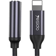 Yesido Audio Lightning To 3.5mm Headphone Adaptor Cable Black Yesido Audio Lightning To 3.5mm Headphone Adaptor Cable Black