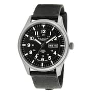 BLADE Runner Black 3603G6SNS SS & Nylon Day-Date Men's Watch