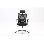 Mahmayi M18-025 Ergonomics Office Chair Computer Chair Desk Chair, Adjustable Headrests Chair Backrest and Armrest'S Mesh Chair (Black)