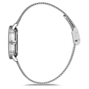 Omax Dome Series Silver Mesh Analog Watch For Women DC004P36I