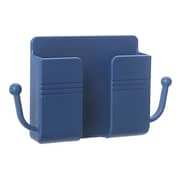 Aemover Wall Mount Phone Holder Stand Multi Purpose Phone Charging Dock With Adhesive Sticker Blue