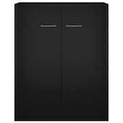 vidaXL Sideboard Black 60x30x75 cm Engineered Wood vidaXL Sideboard Black 60x30x75 cm Engineered Wood