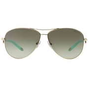 Tiffany & Co TF-3034-60213M-60 Aviator Metal Pale Gold Women Sunglasses